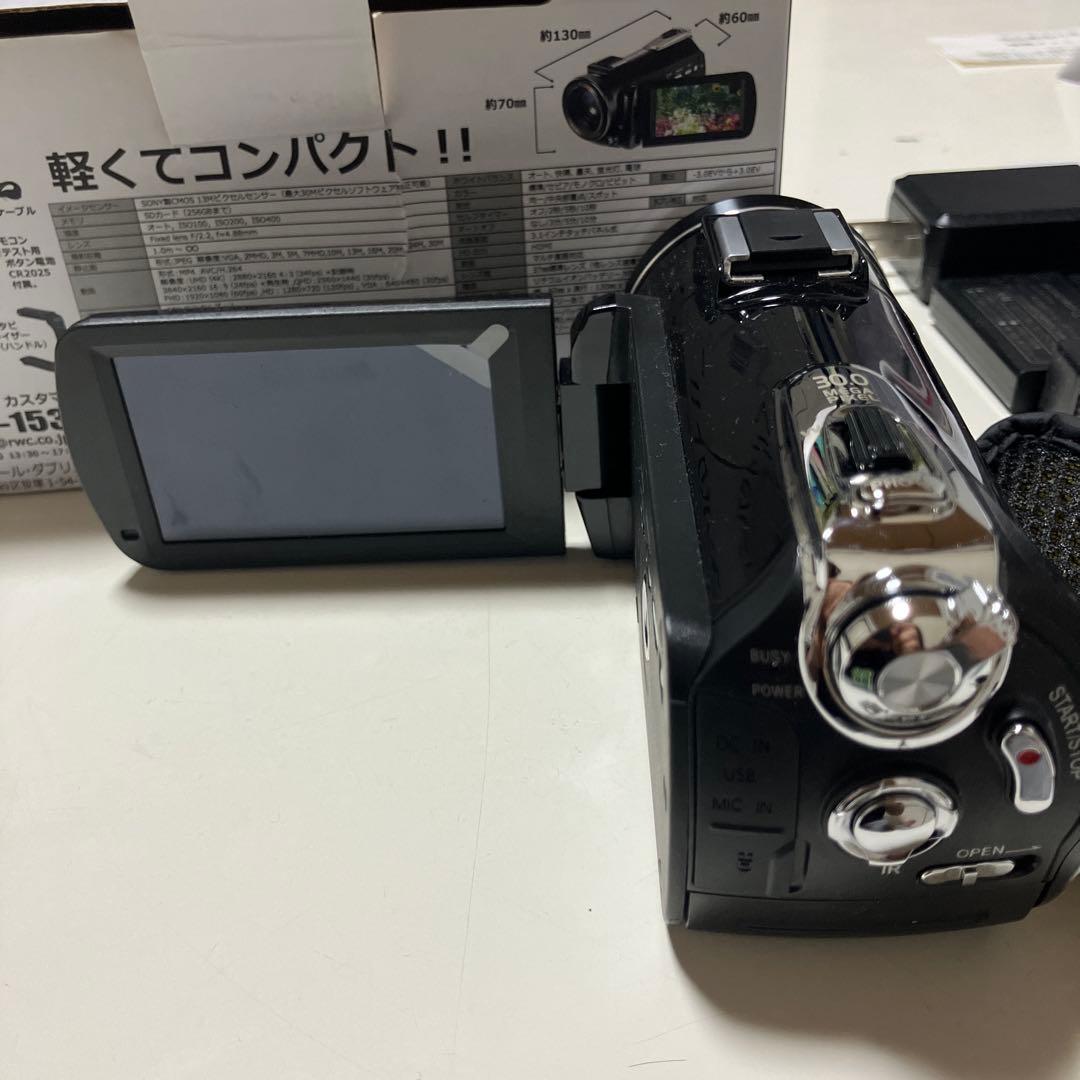 4Kビデオカメラ DV-AC3-BK (BLACK)