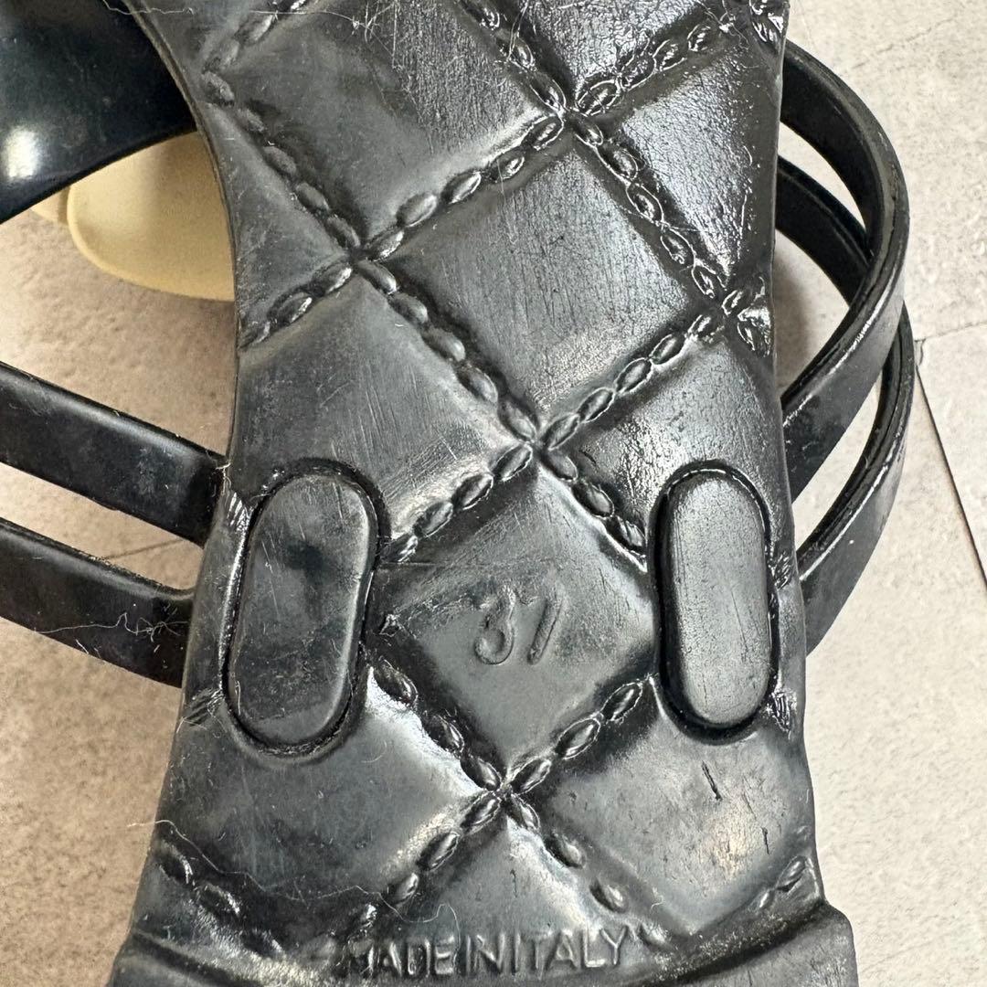 【美品❗️】CHANEL シャネル カメリア トングサンダル サンダル　37