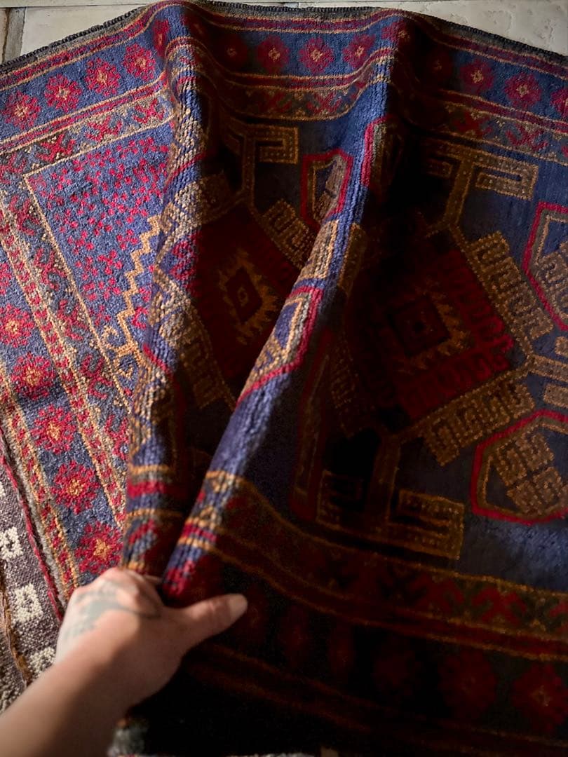 トライバルラグ　ヴィンテージラグ　アフガンラグ　マルダリ　バルーチ　プリミティブ