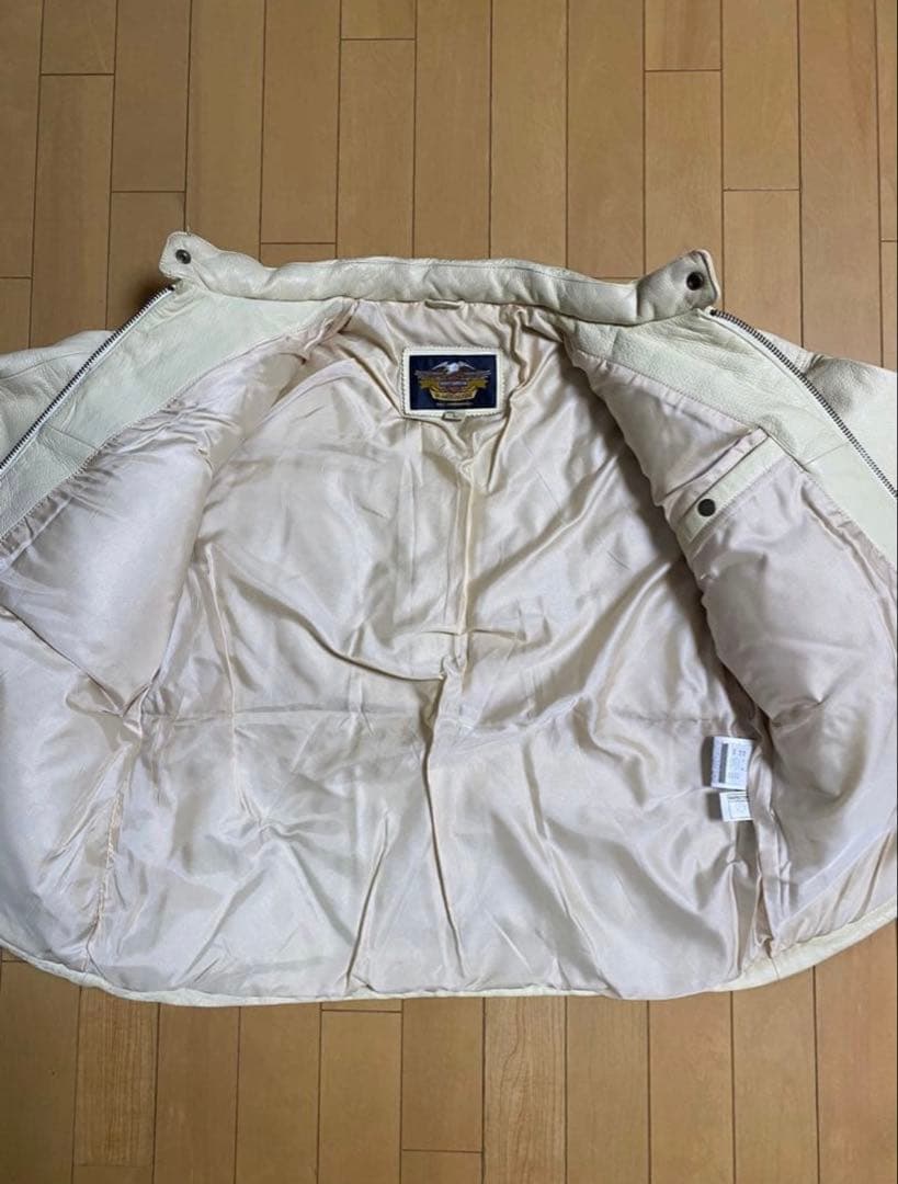 ハーレーダビッドソン　本革　レザー　ダウンジャケット