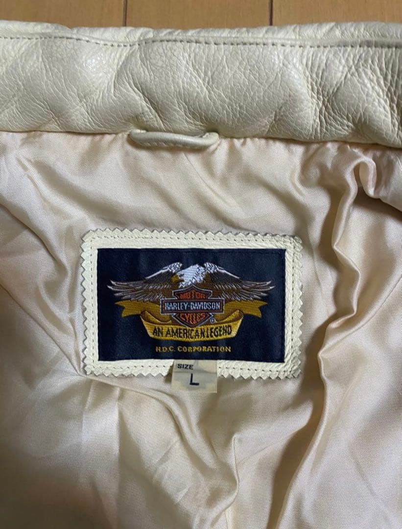 ハーレーダビッドソン　本革　レザー　ダウンジャケット