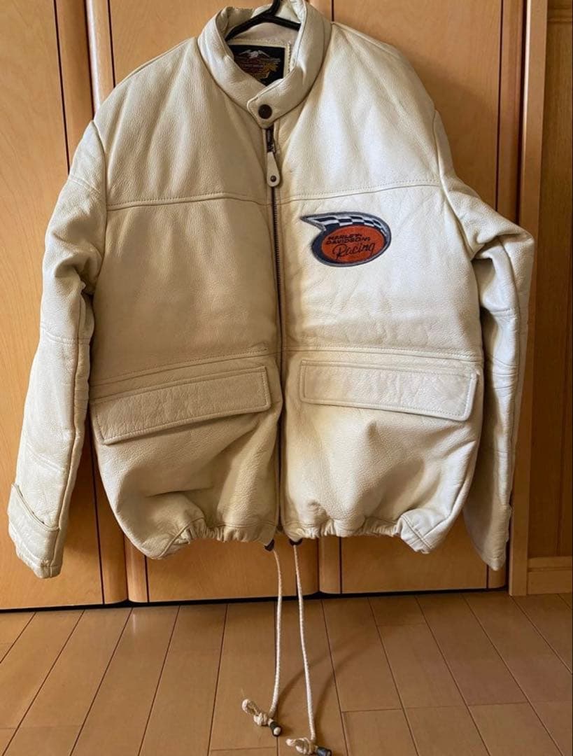 ハーレーダビッドソン　本革　レザー　ダウンジャケット