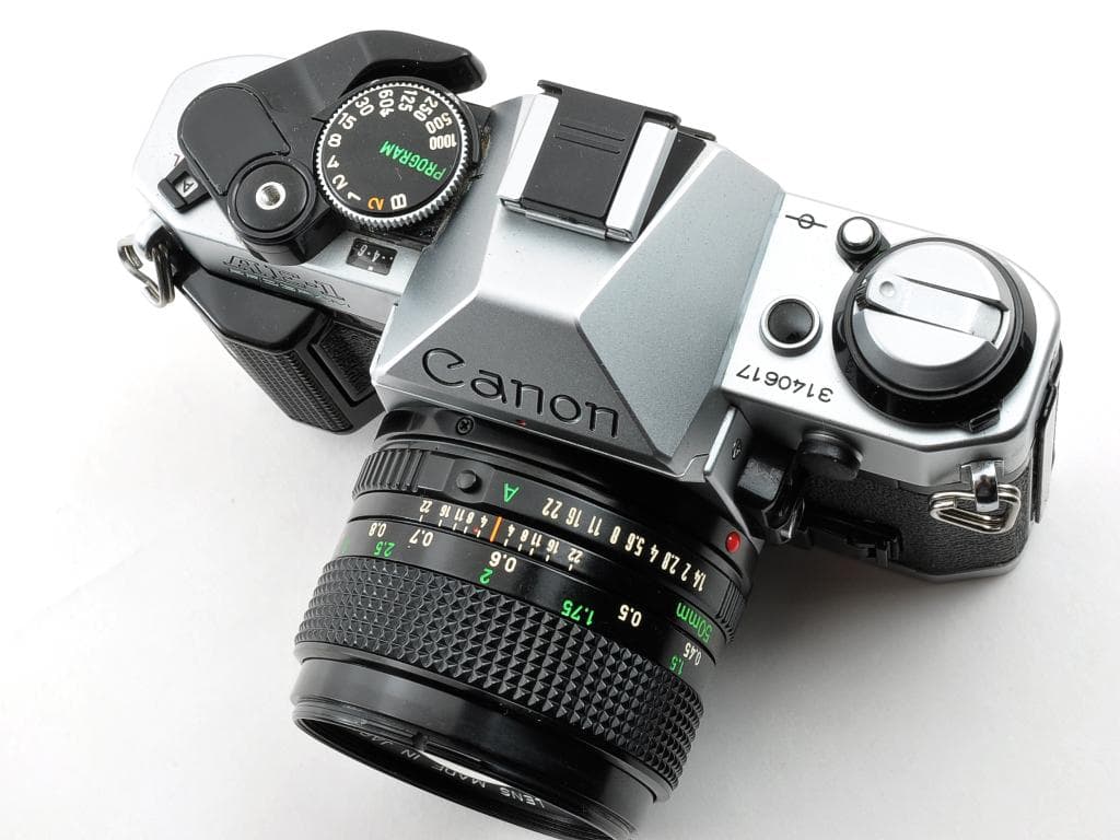 キヤノン AE-1 PROGRAM シルバー NFD 50mm f1.4《動認》