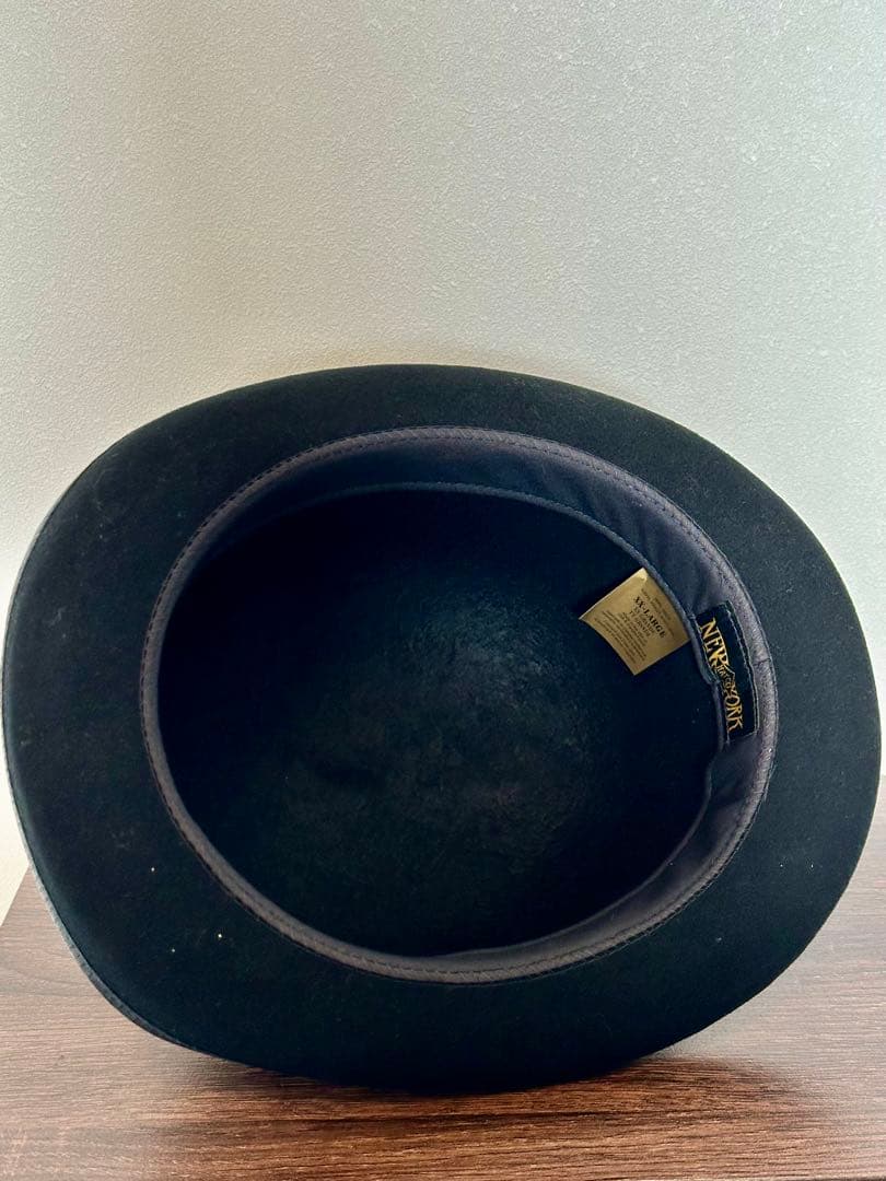 ニューヨークハット　ボーラーハット　XXL ブラック