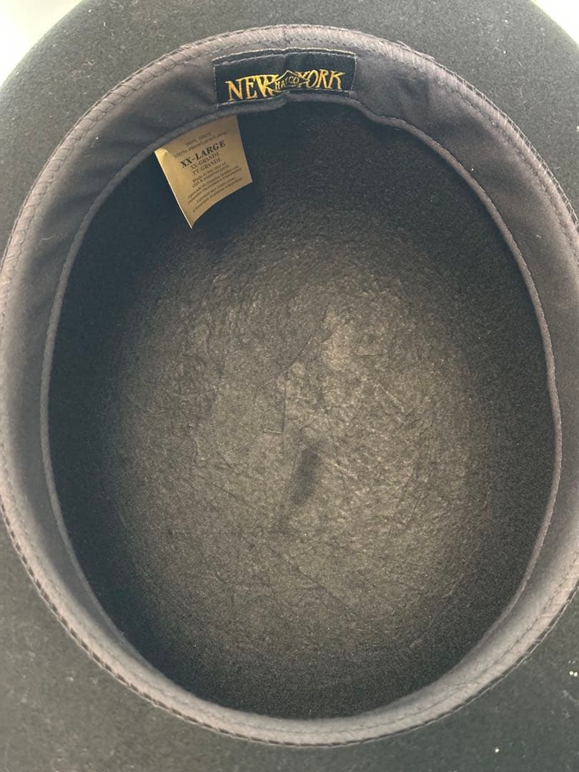 ニューヨークハット　ボーラーハット　XXL ブラック