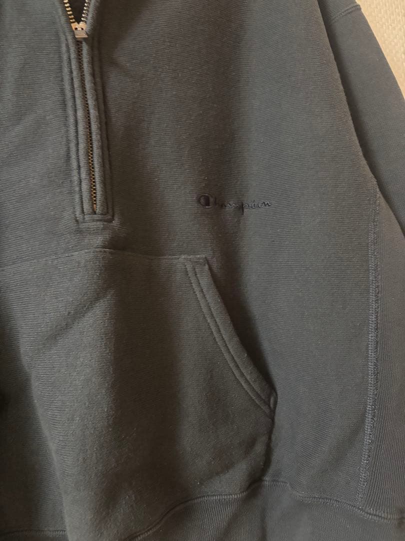 Framework Champion 別注ハーフジップ リバースウィーブ グレー