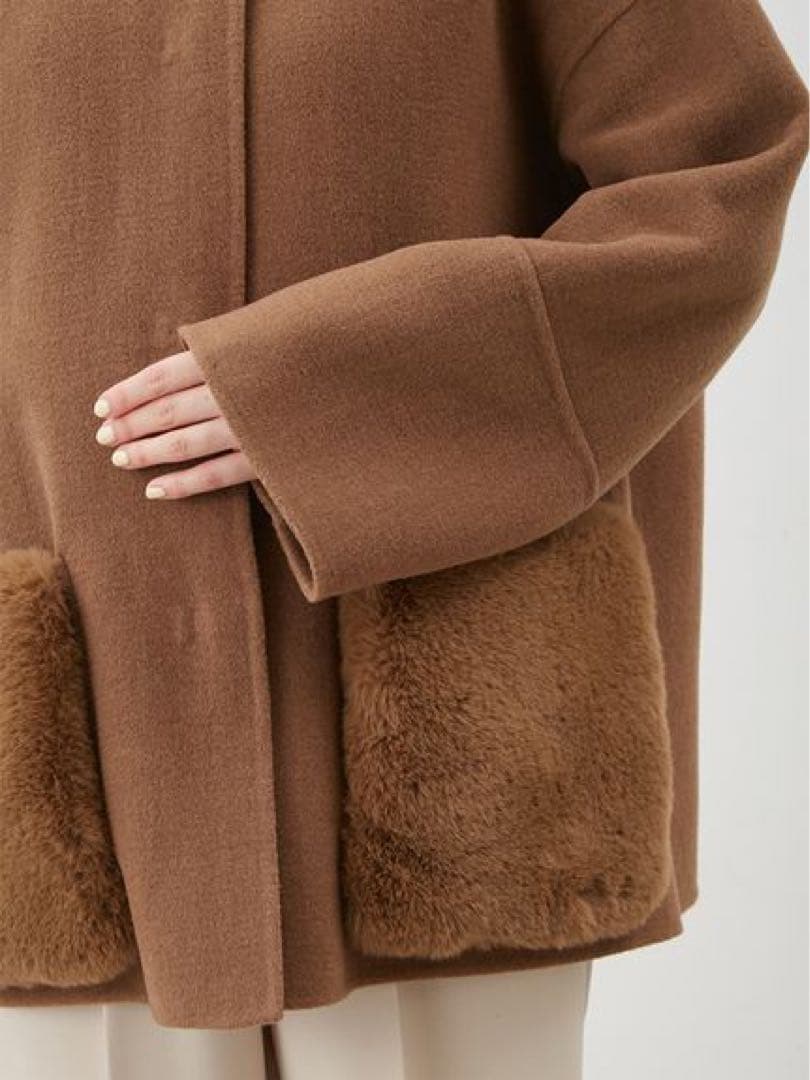 T.KMilaOwenミラ オーウェン 2wayファーポケットリバーコート