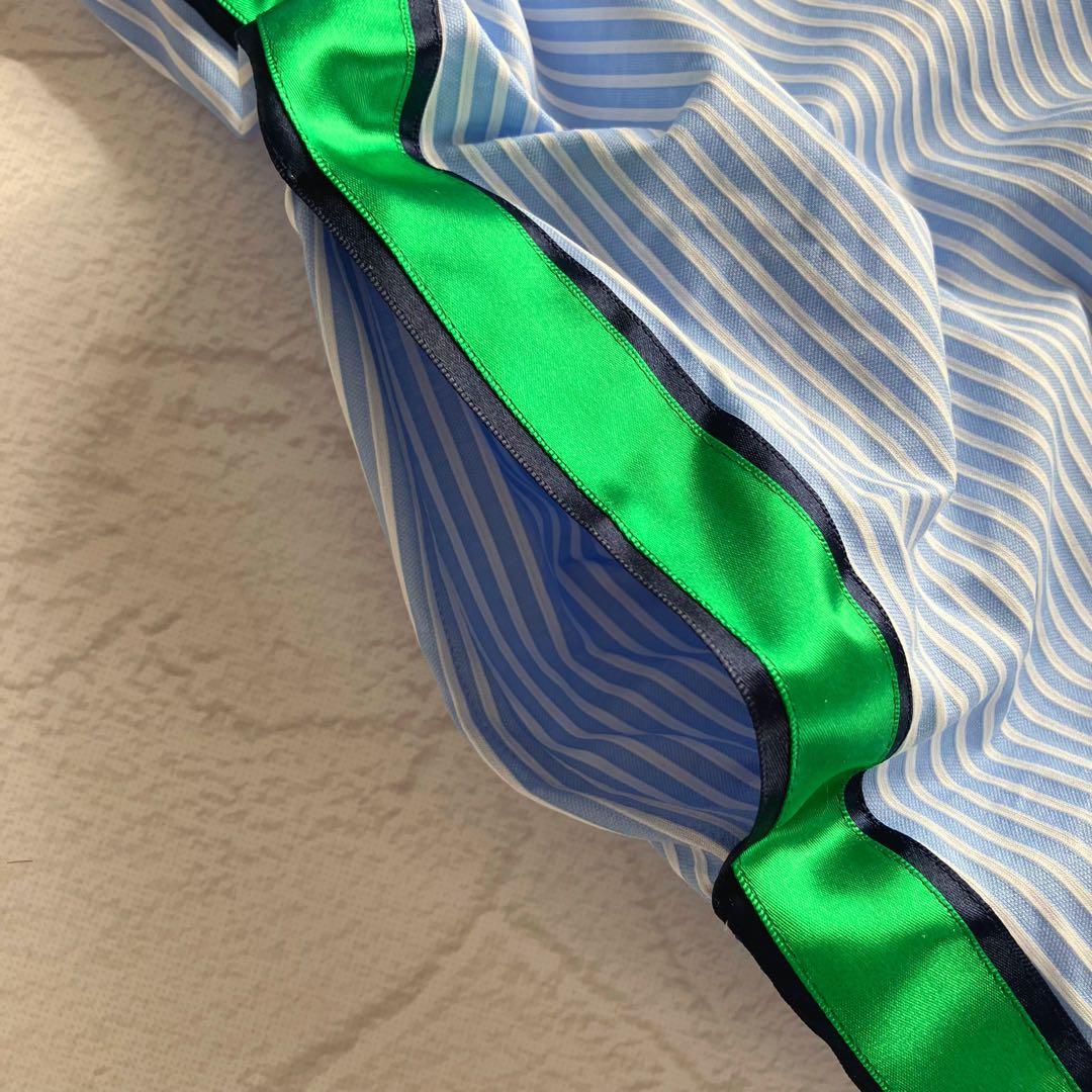 ✨未使用級✨人気 トーマスマグパイ ストライプ シャツワンピース サテンリボン