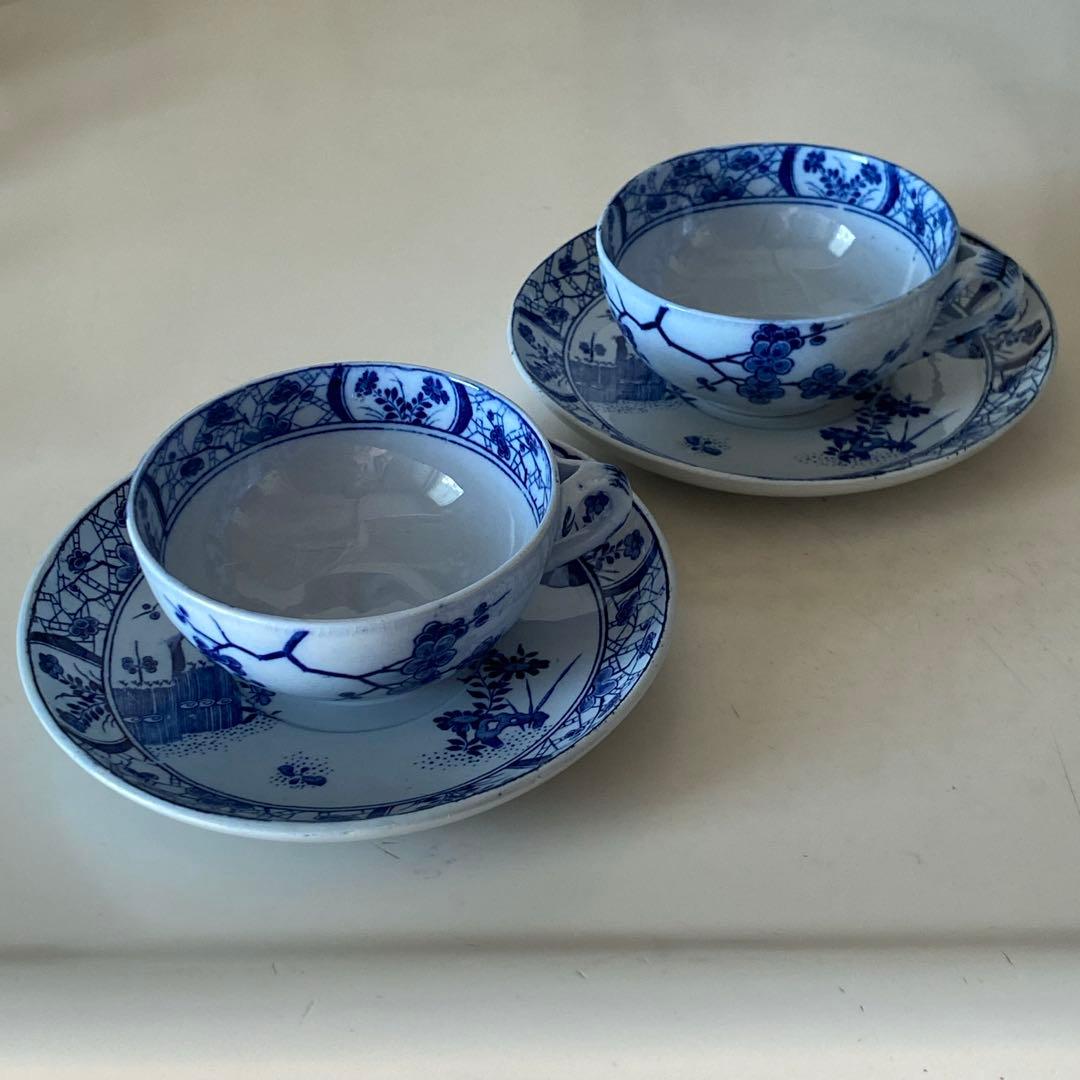 Creil et Montereau JAPONカップ&ソーサー　一客　秋月さま