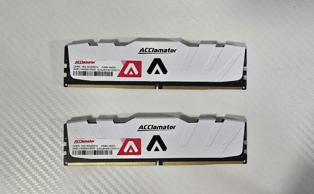 Accelerator DDR5 デスクトップ用メモリ2枚セット 16GB×2枚