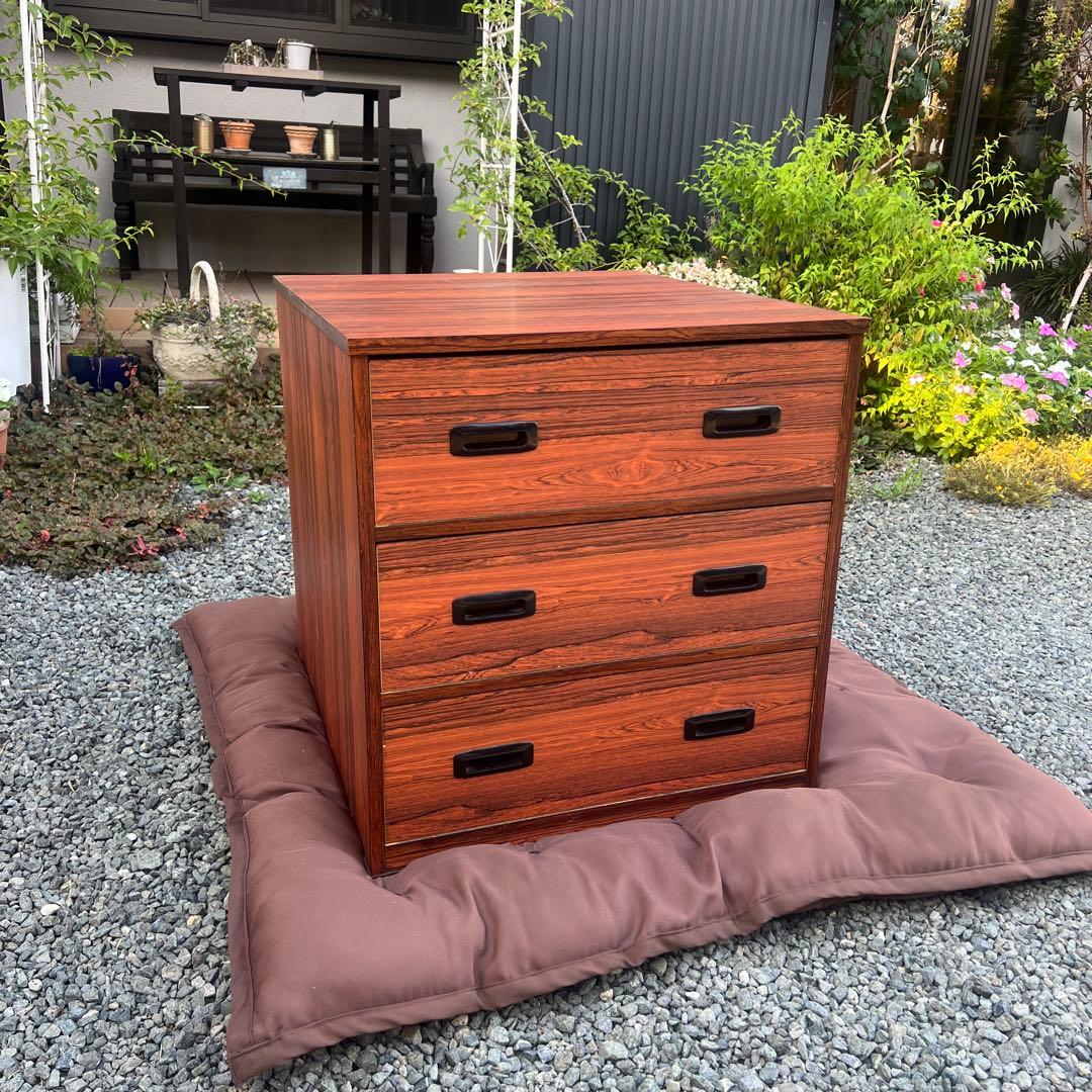 箪笥 タンス 収納 押入れ 昭和レトロ チェスト 洋服箪笥 家具 引き出し 3段