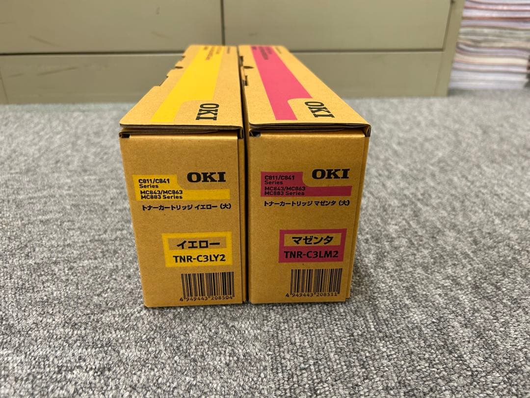 純正品⭐︎OKI トナーカートリッジ 2色セット　イエロー&マゼンタ　新品未使用