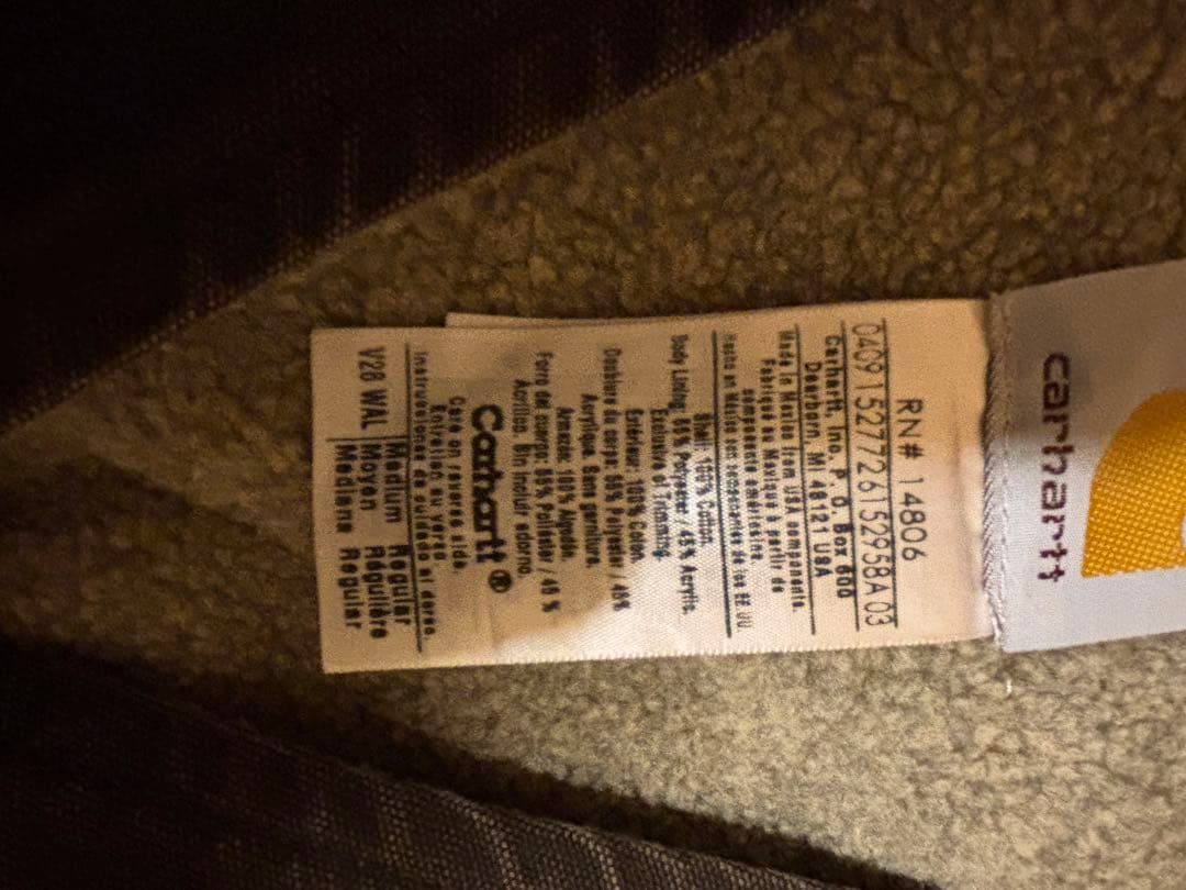 Carhartt ダークブラウン ベスト M