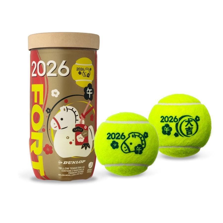 【新品】 Dunlop　ダンロップ フォート 干支ボール 2026年「午」60球