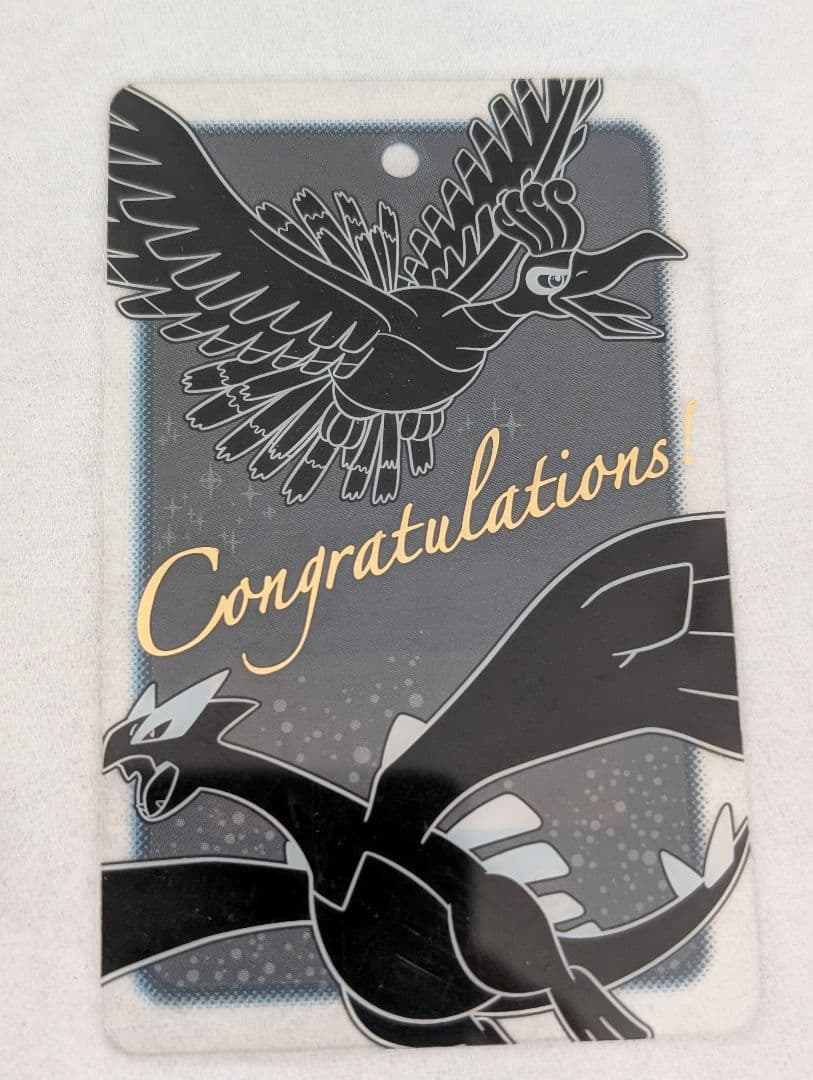 ポケモン ホウオウ＆ルギア 殿堂入り Congratulations! プレート