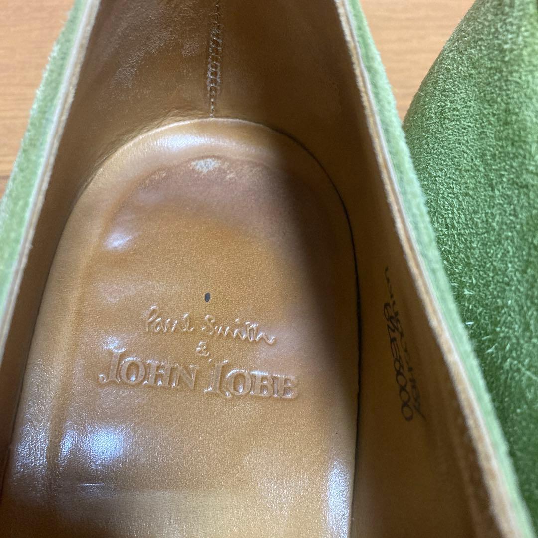ポールスミス　JOHN LOBB グリーン スエード ドレスシューズ