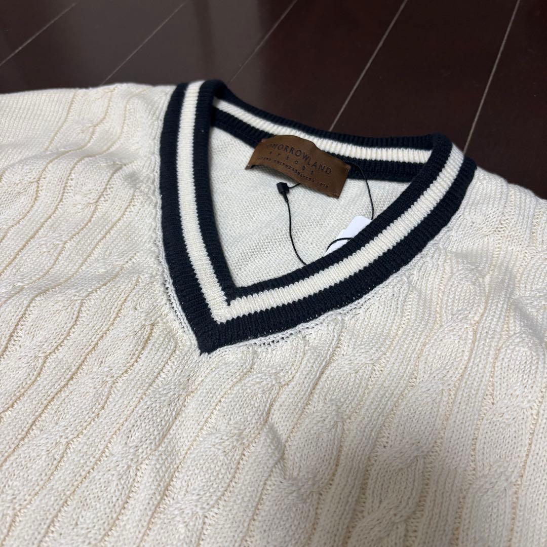 【タグ付き未使用】TOMORROWLANDオーガニックコットン チルデンベスト