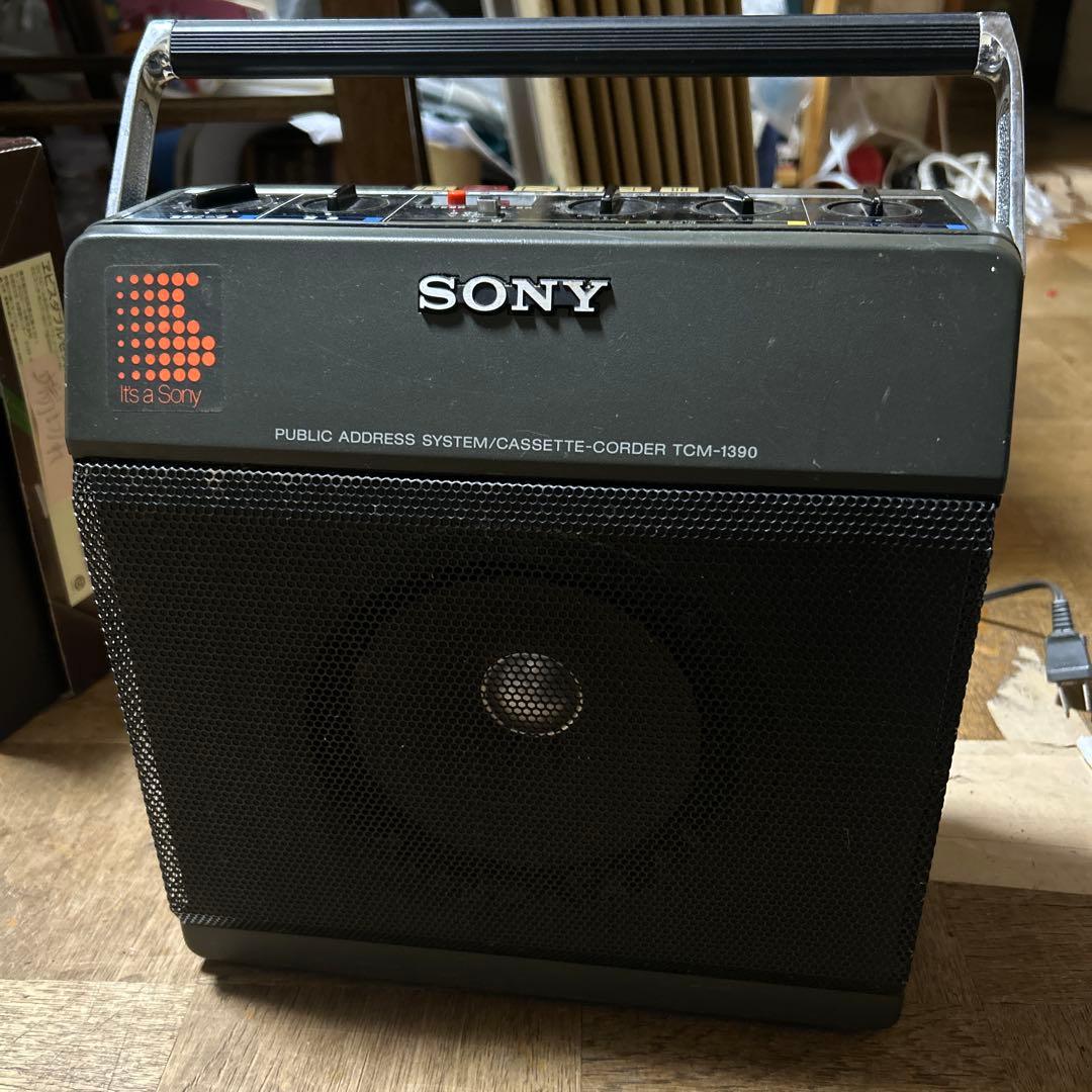 SONY カセットテープレコーダー TCM-1390 録音 再生機 拡声機能