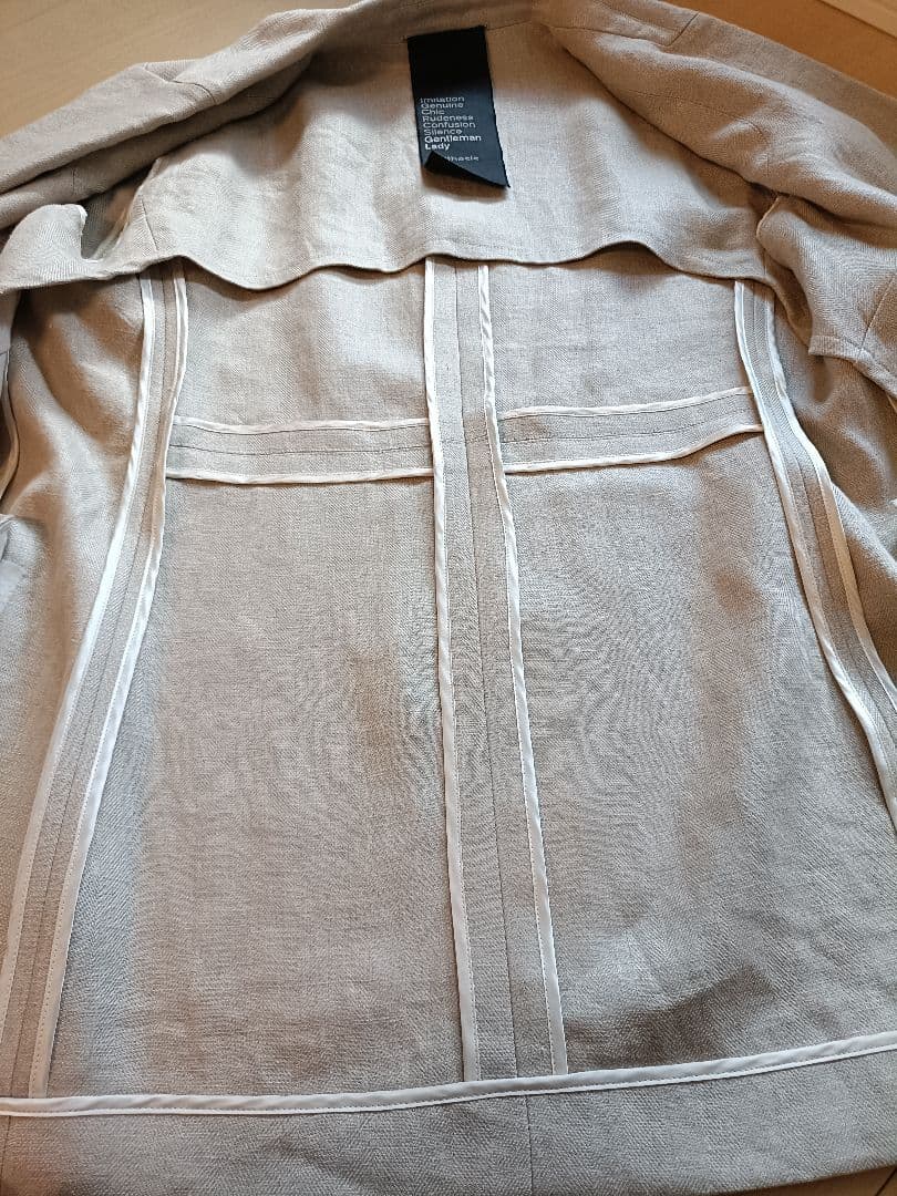 Chaos(カオス)　リネンヘリンボンジャケット　ベージュ55