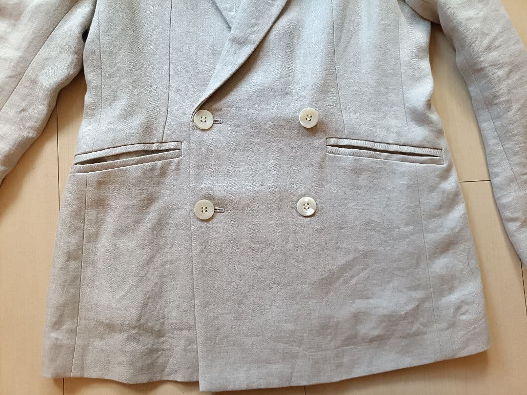 Chaos(カオス)　リネンヘリンボンジャケット　ベージュ55