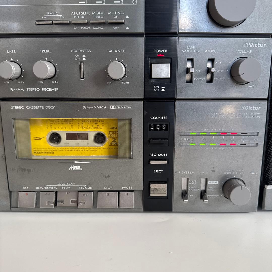 【KUN95 】Victor ラジカセ PC-3 個人メンテナンス品