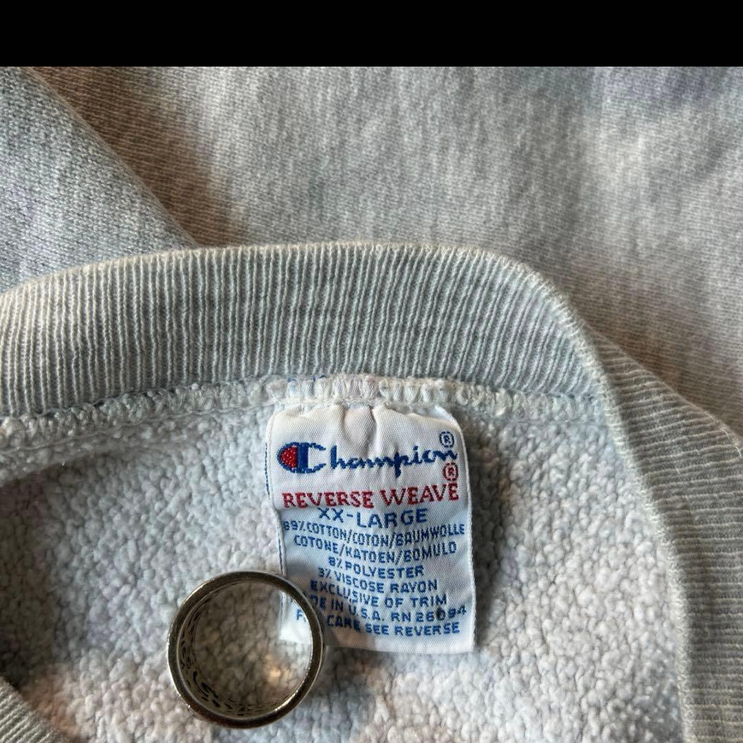 90s USA製　チャンピオン　リバースウィーブ　3段　カプセル　XXL