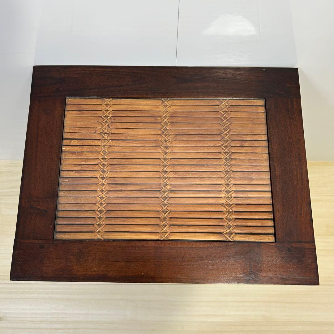 アジアン チェスト チーク無垢材 2段 木製 棚 バリ リゾート 南国風