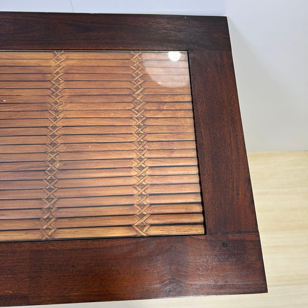 アジアン チェスト チーク無垢材 2段 木製 棚 バリ リゾート 南国風