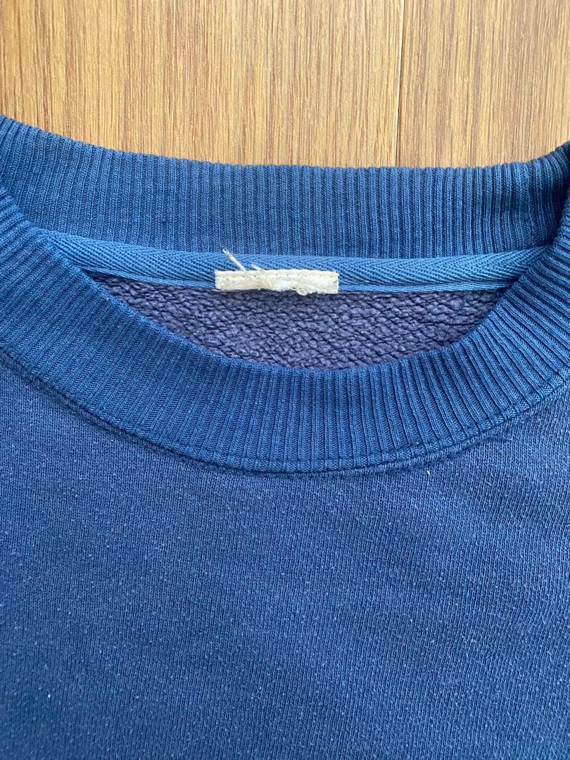 90sオールドステューシーロゴスウェット ネイビーブルー XL フェードネイビー