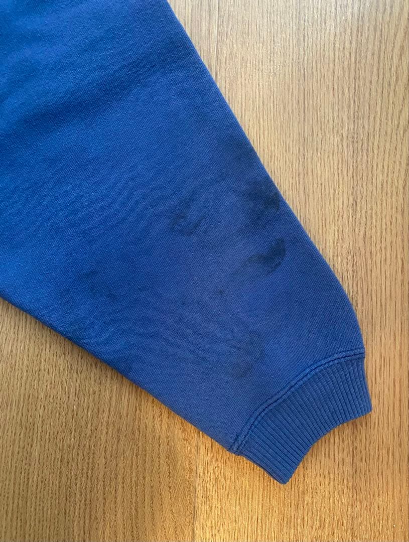 90sオールドステューシーロゴスウェット ネイビーブルー XL フェードネイビー