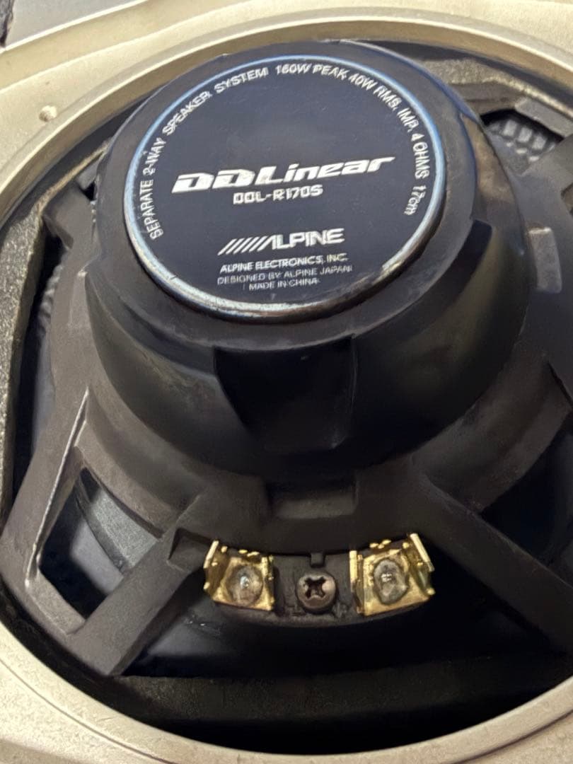 ALPINE DDLinear 左右 スピーカー DDL-R170S 17㎝