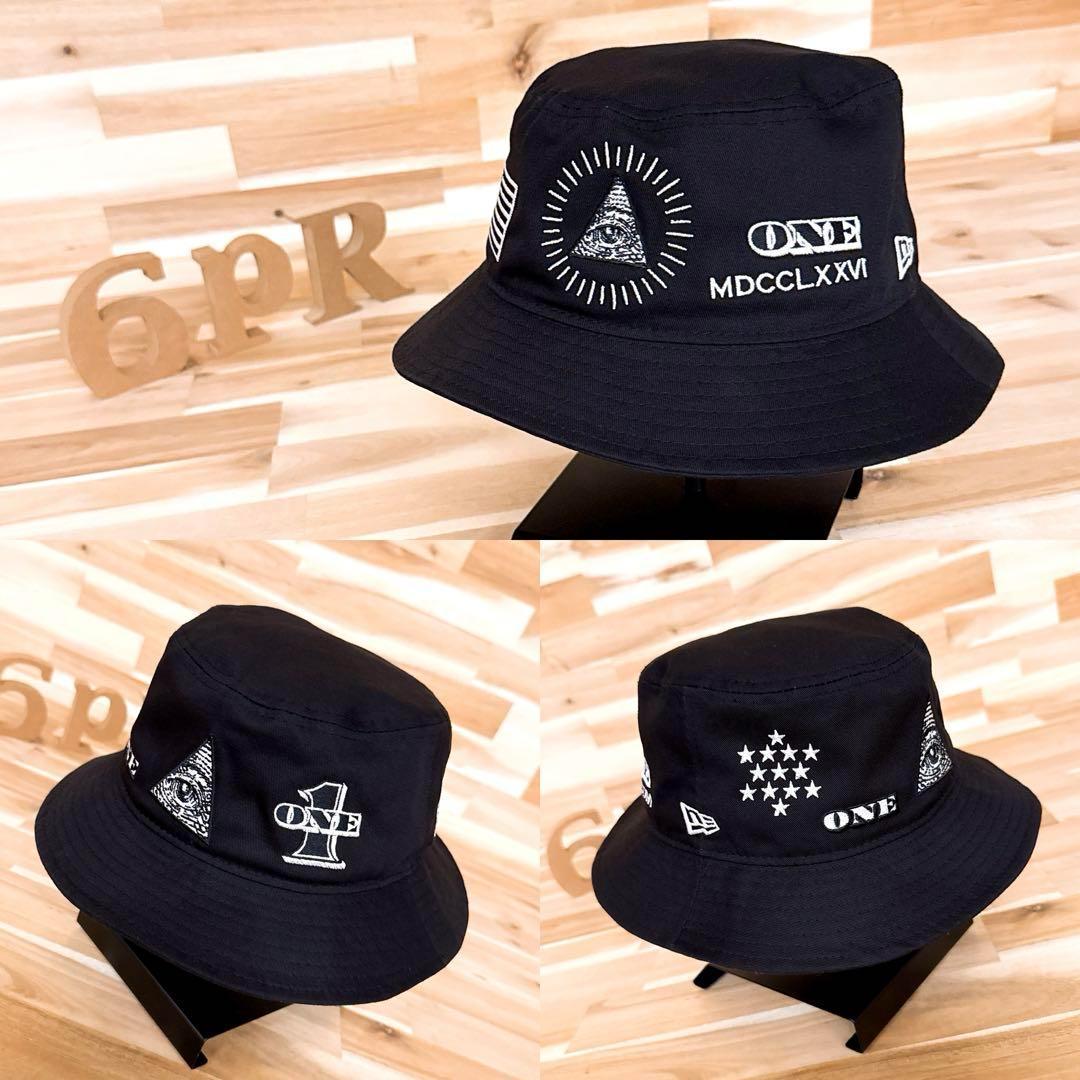 激レア/美品【ニューエラ×オンスポッツ】別注 ダラー ハット L/XL 黒×白