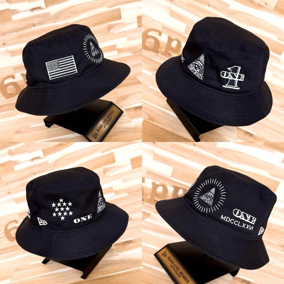 激レア/美品【ニューエラ×オンスポッツ】別注 ダラー ハット L/XL 黒×白