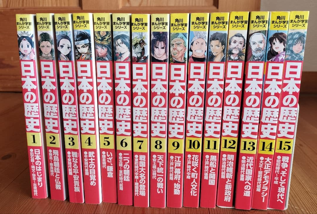 角川まんが学習シリーズ 日本の歴史 全15巻 【全巻セット】