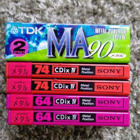 新品未開封　録音用カセットテープ 6本 メタルテープ