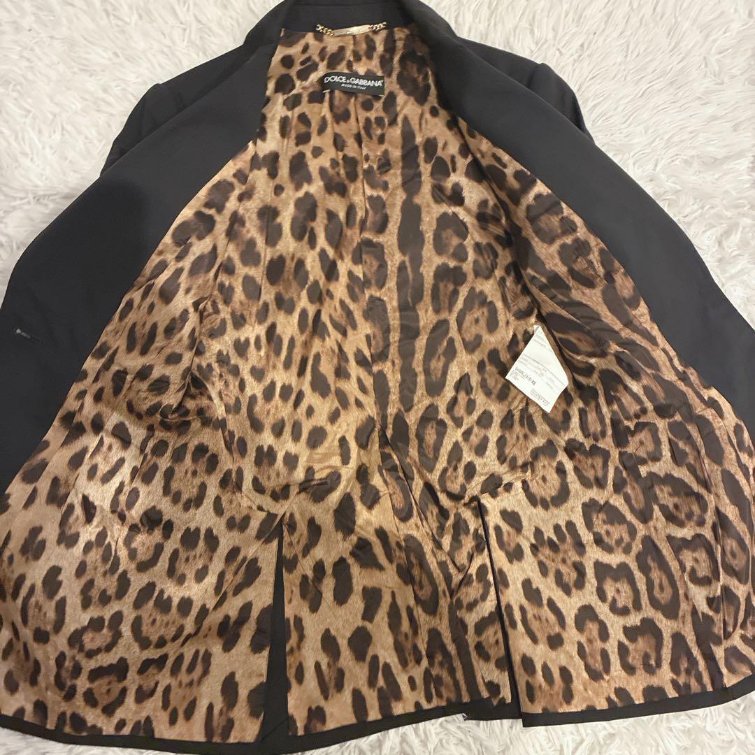 DOLCE&GABBANA テーラードジャケット レオパード 金ボタン