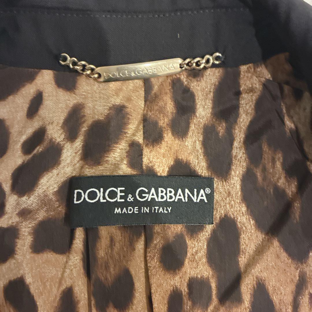 DOLCE&GABBANA テーラードジャケット レオパード 金ボタン