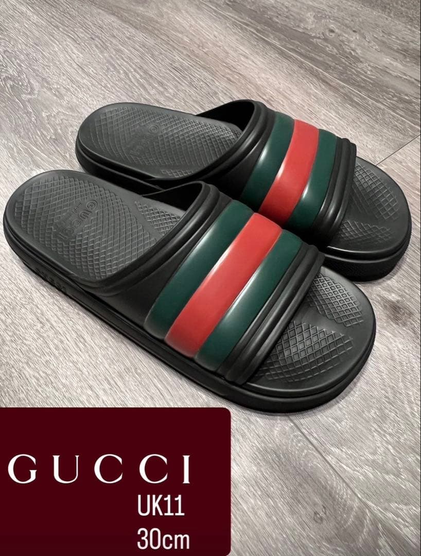 【未使用】グッチロゴサンダル30cm