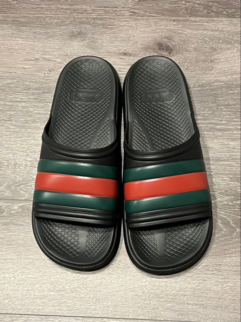 【未使用】グッチロゴサンダル30cm