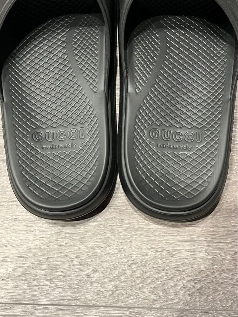 【未使用】グッチロゴサンダル30cm