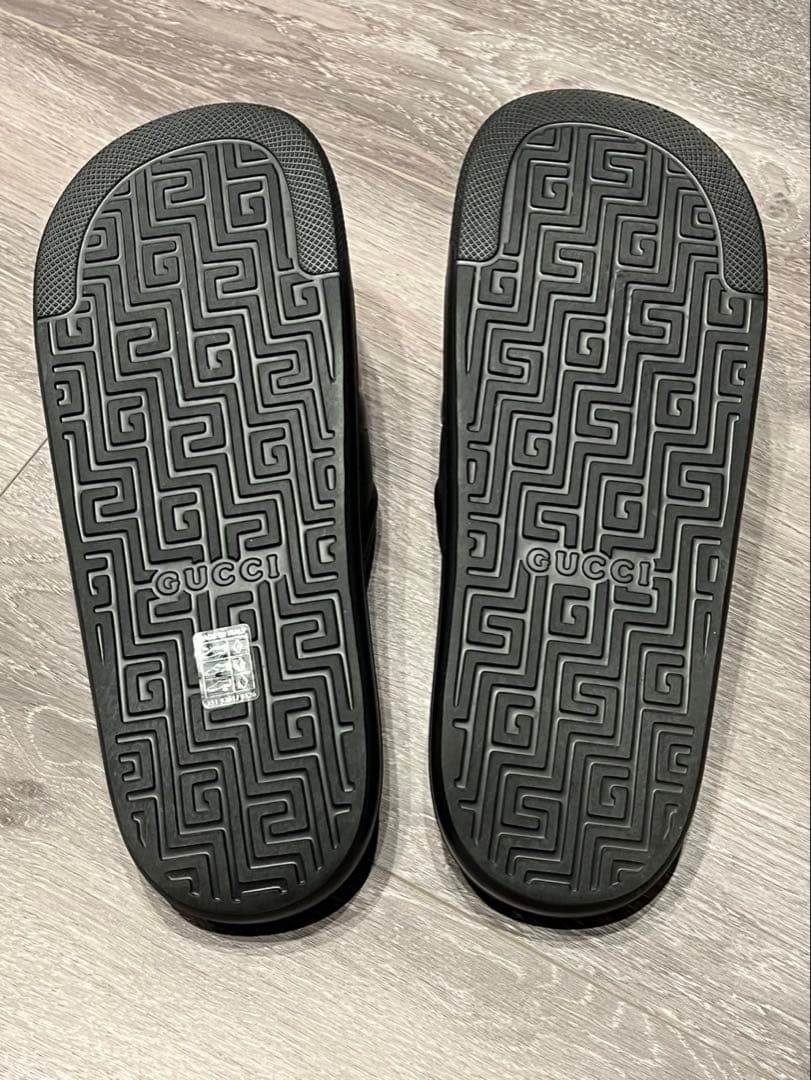 【未使用】グッチロゴサンダル30cm