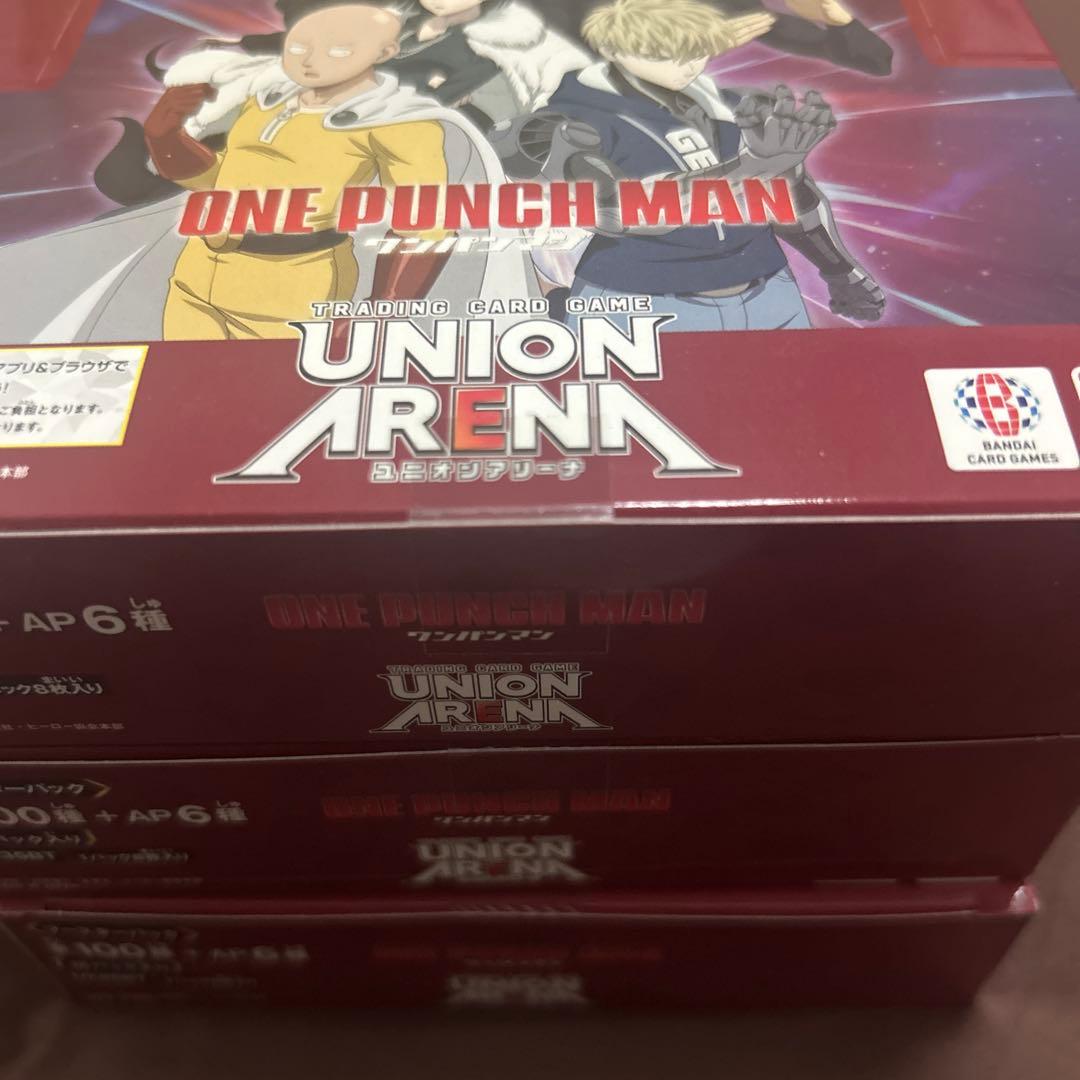 UNION ARENA ワンパンマン　新品未開封　テープ付き　３box