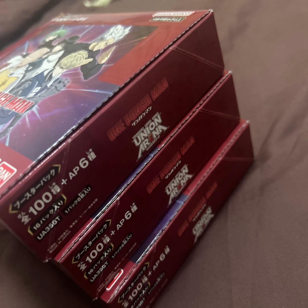 UNION ARENA ワンパンマン　新品未開封　テープ付き　３box