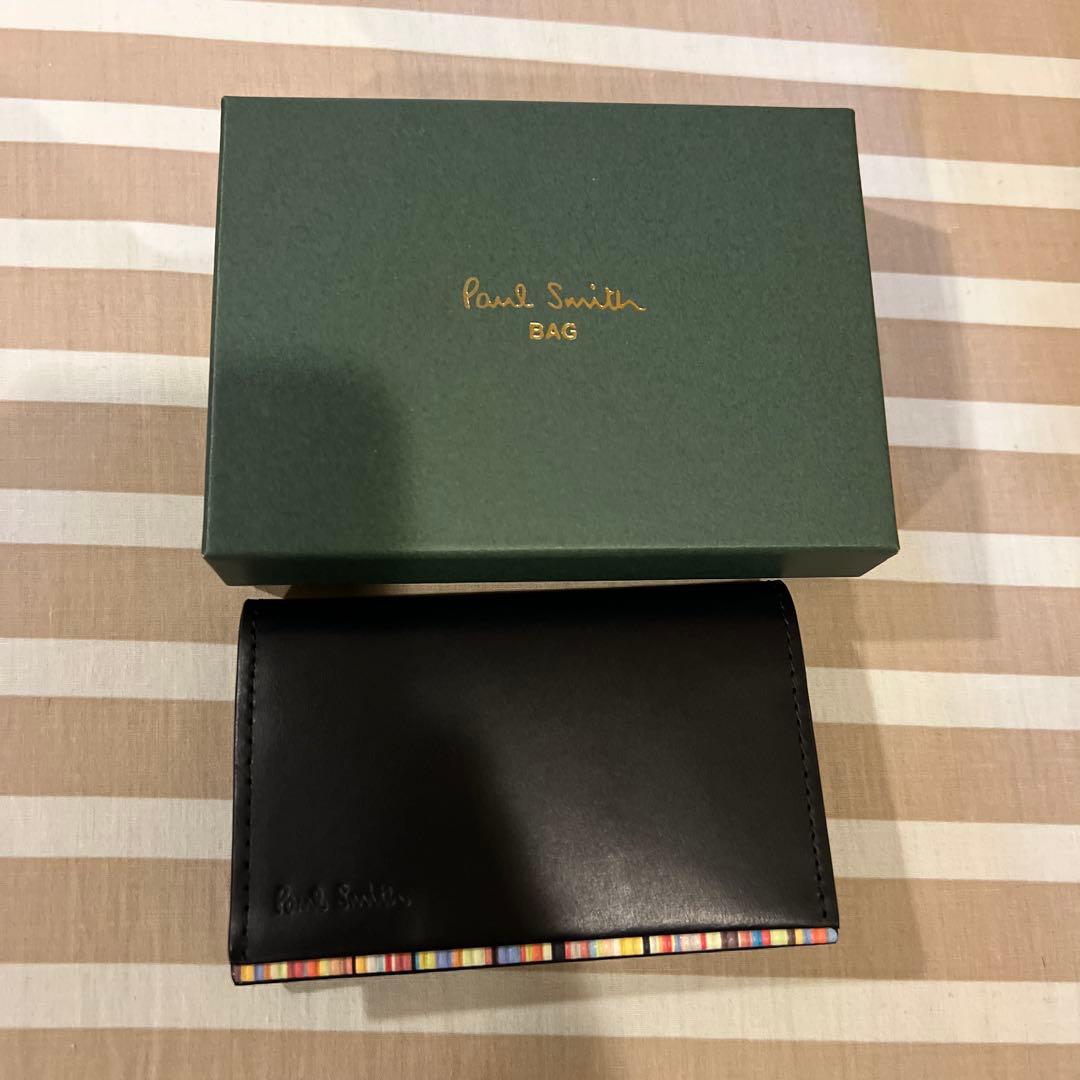 【未使用】Paul Smith 名刺入れ 黒 レザー