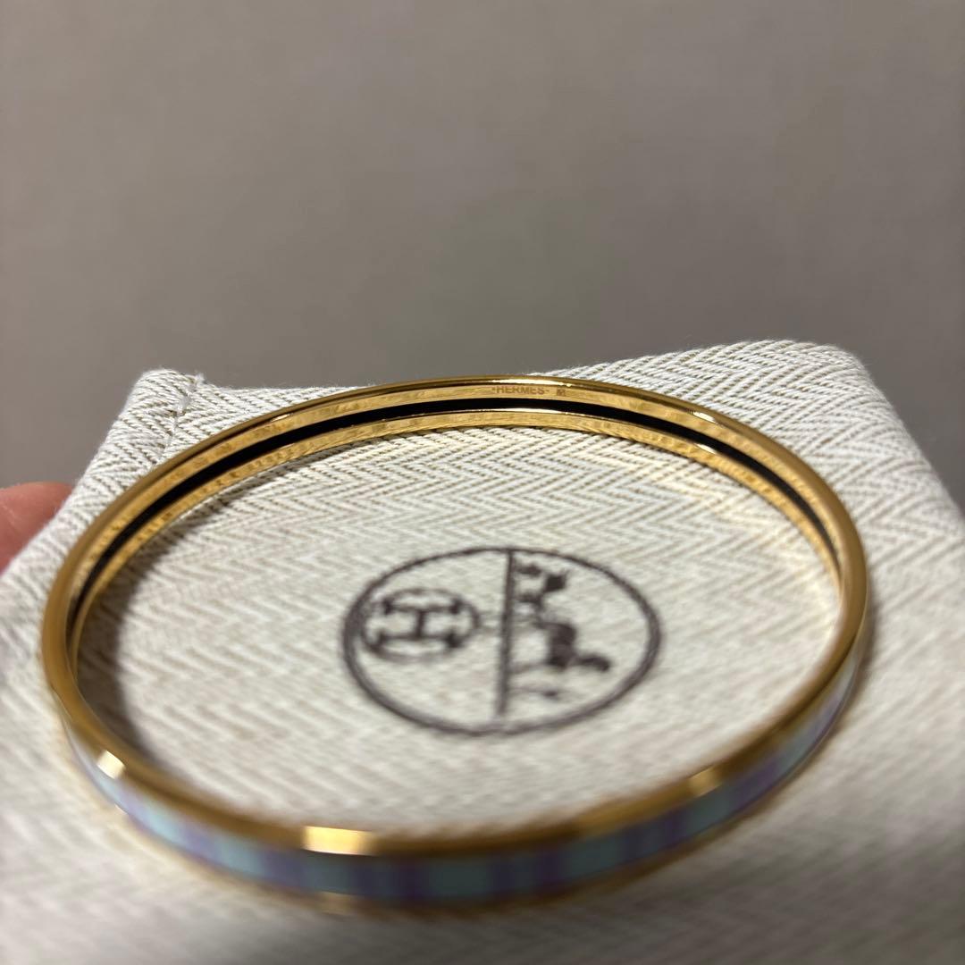 美品 エルメス エマイユ/OP'H ブレスレット バングル HERMES