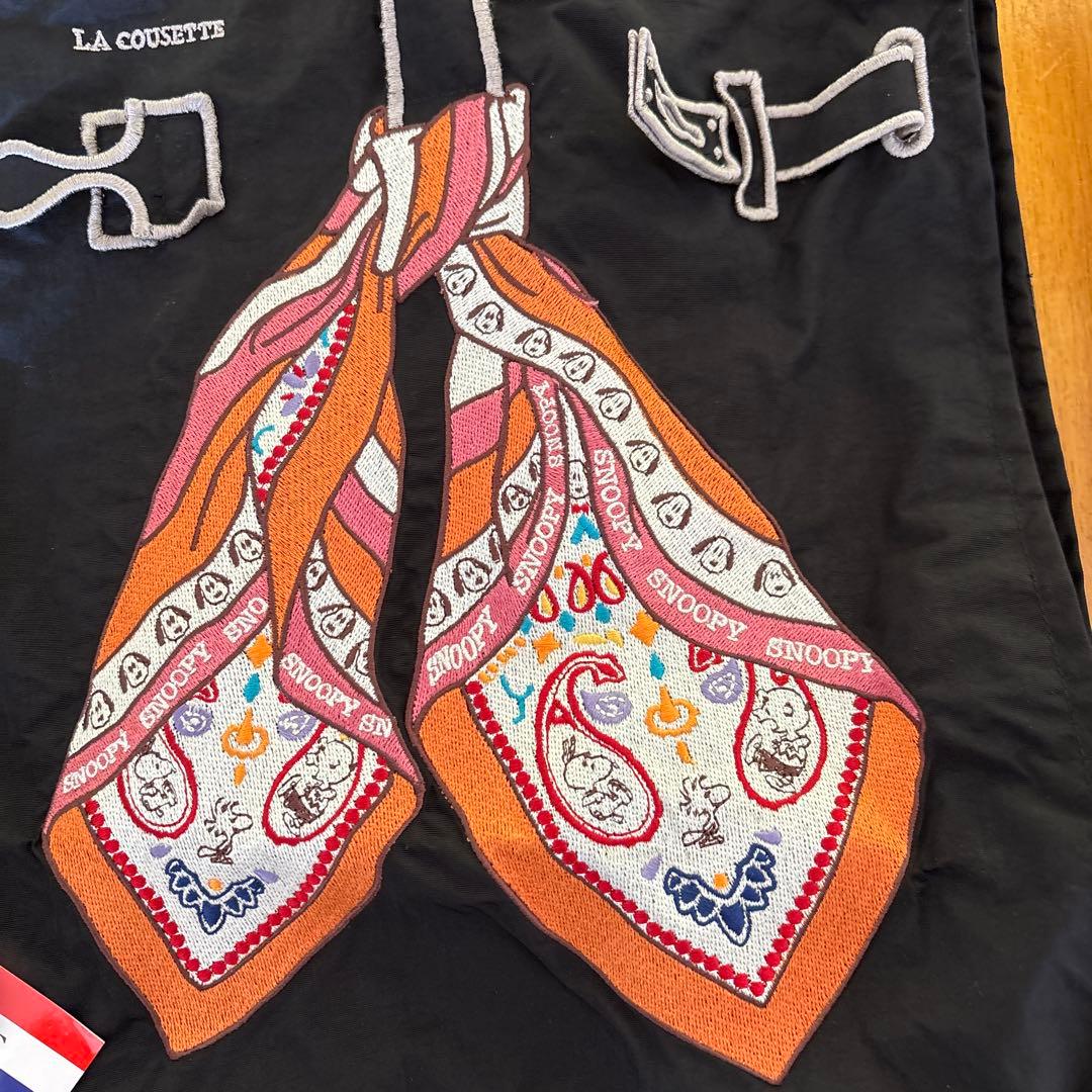 ラクゼットLa cousetteスヌーピー (スカーフ L BLACK) バッグ