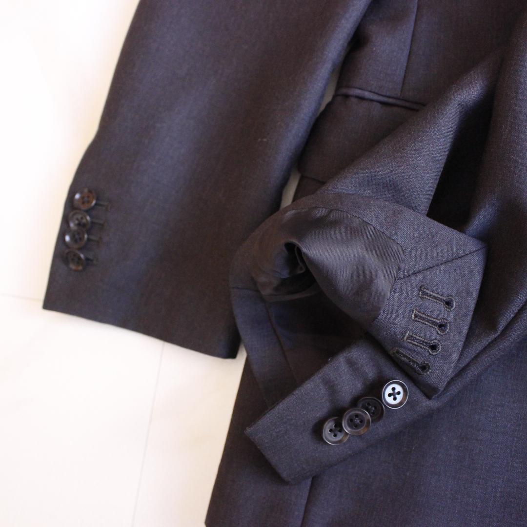 RING JACKET モヘヤ混セットアップスーツ Mサイズ ネイビー 本切羽