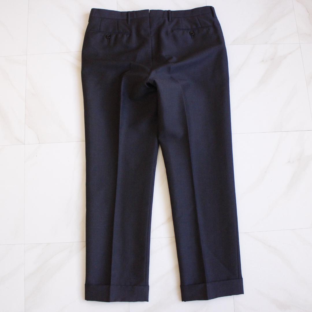 RING JACKET モヘヤ混セットアップスーツ Mサイズ ネイビー 本切羽