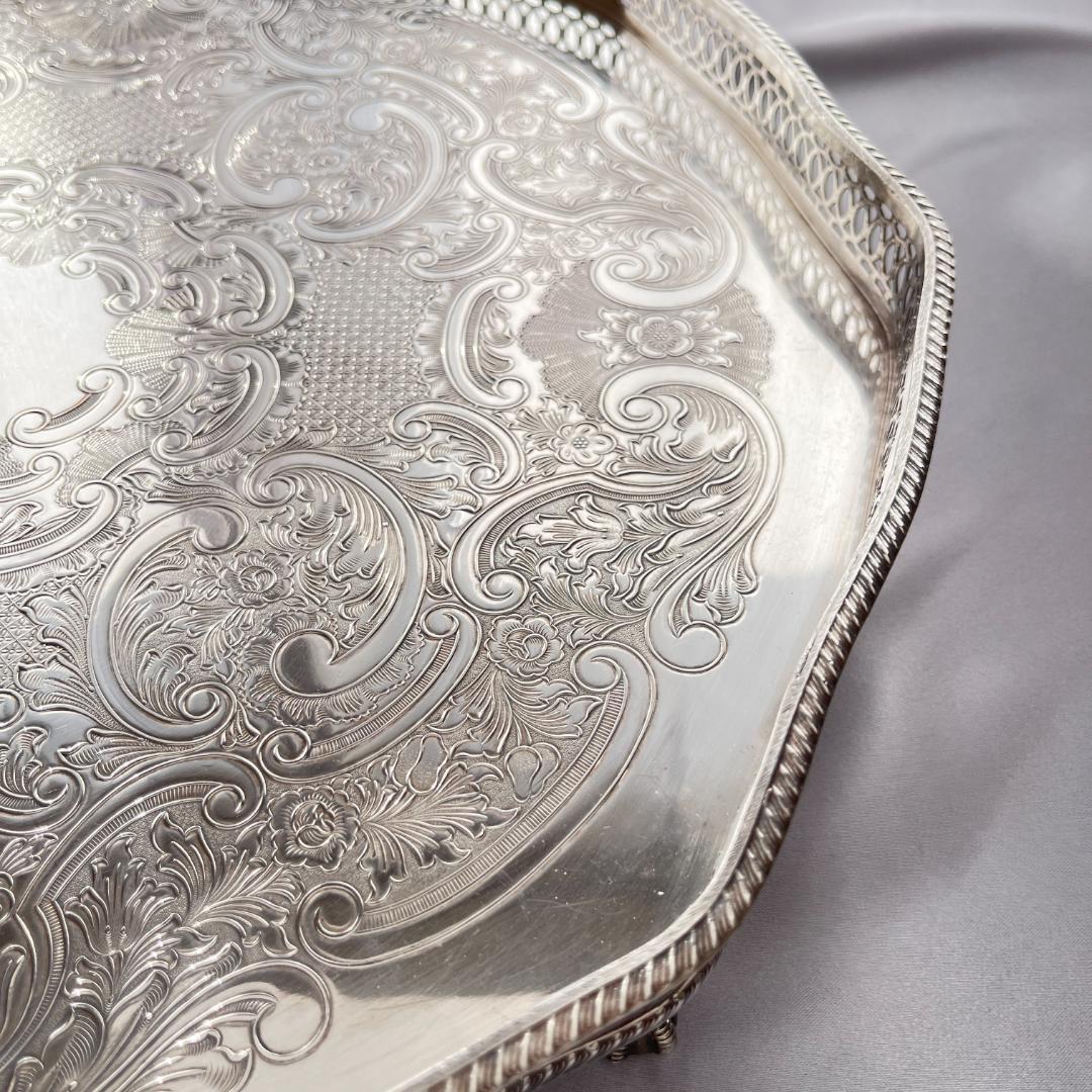 【Craftsmen】 ギャラリートレー 40cm 　八角形 大型 綺麗！！