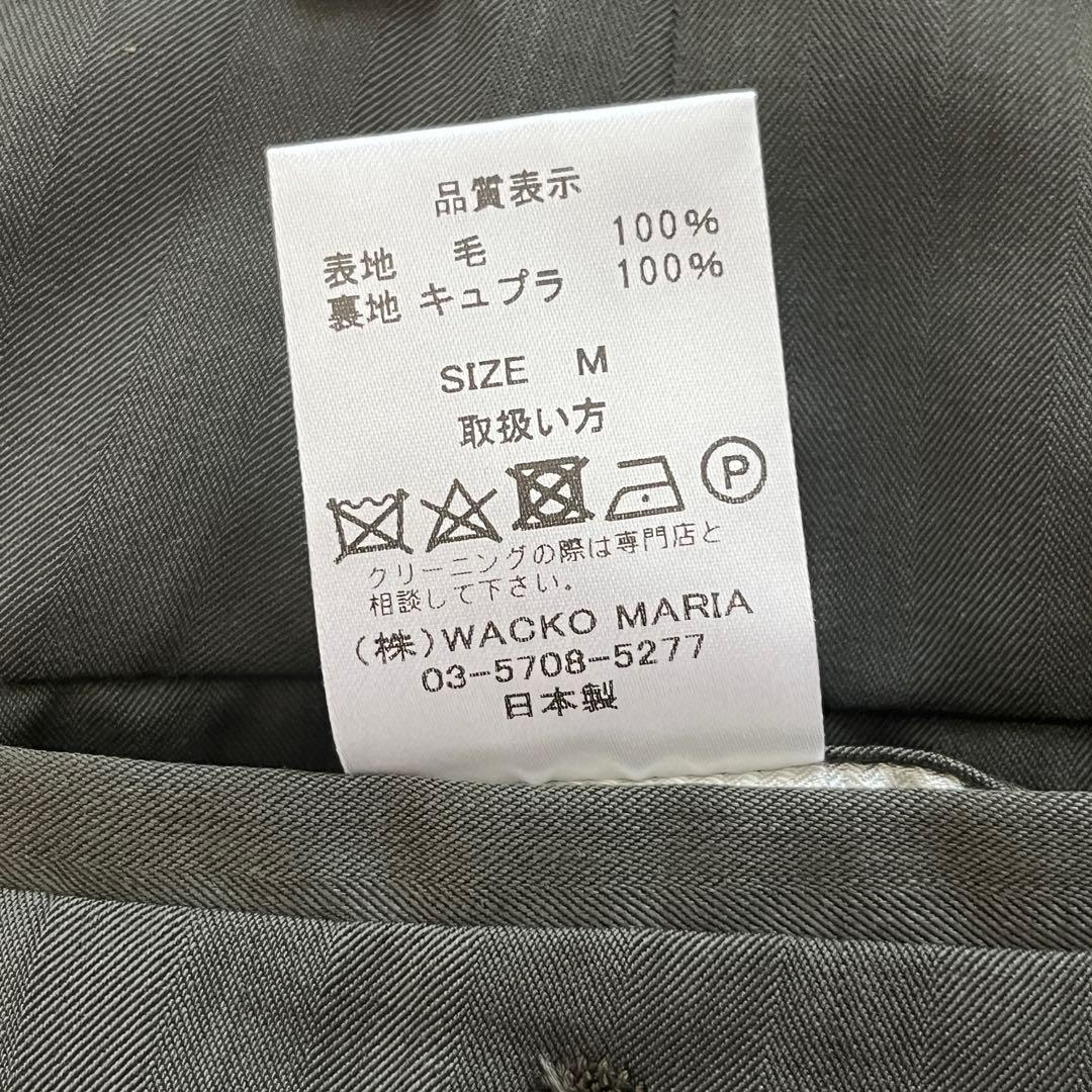 WACKO MARIA ZEGNA PLEATED TROUSERS M カーキ